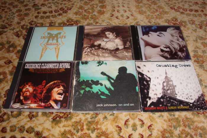 CD Collection (6) MADONNA - JACK JOHNSON CREEDENCE CLEA...