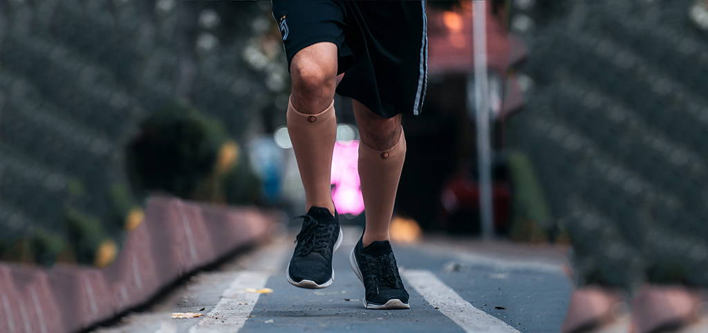 Wearing compression socks for neuropathy