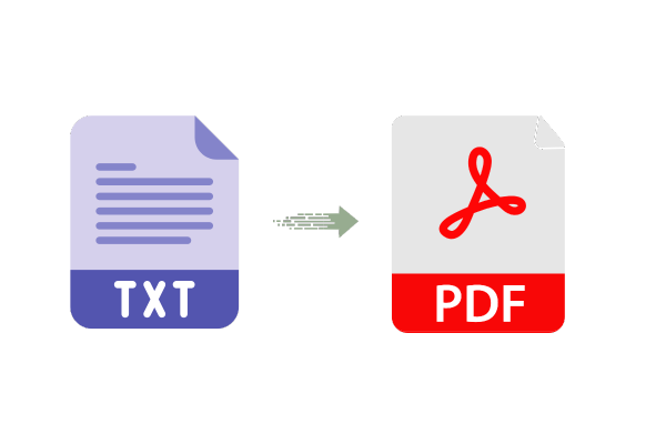 TXT to PDF conversion process