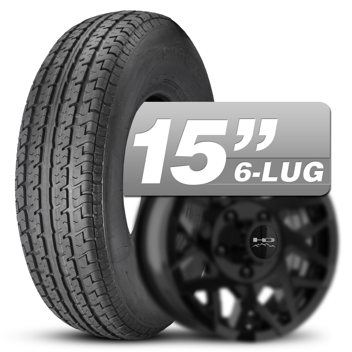 Shop 15 Inch Trailer Wheel & Tire Package Assemblies in Bolt Pattern 6 on 5-1/2 inch
