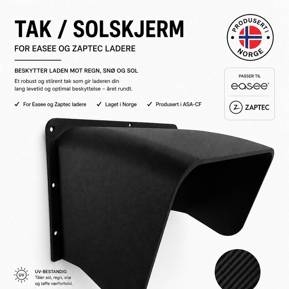 Tak til Easee/Zaptec Go Ladestasjon Versjon 2.0