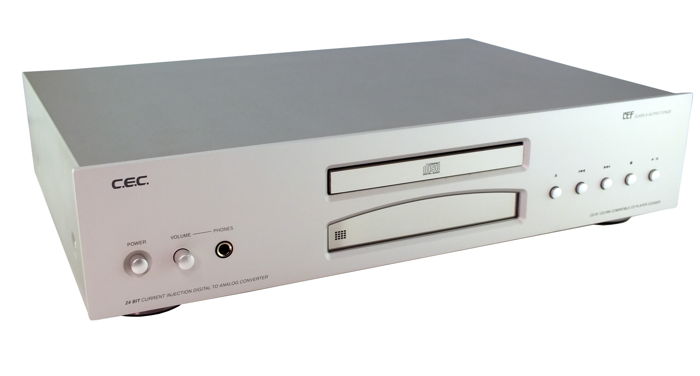 C.E.C. CD3300R  CD Player (Silver) w/remote; 62% Off; 9...
