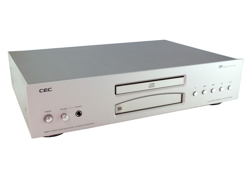 C.E.C. CD3300R  CD Player (Silver) w/remote; 62% Off; 90-Day Warranty