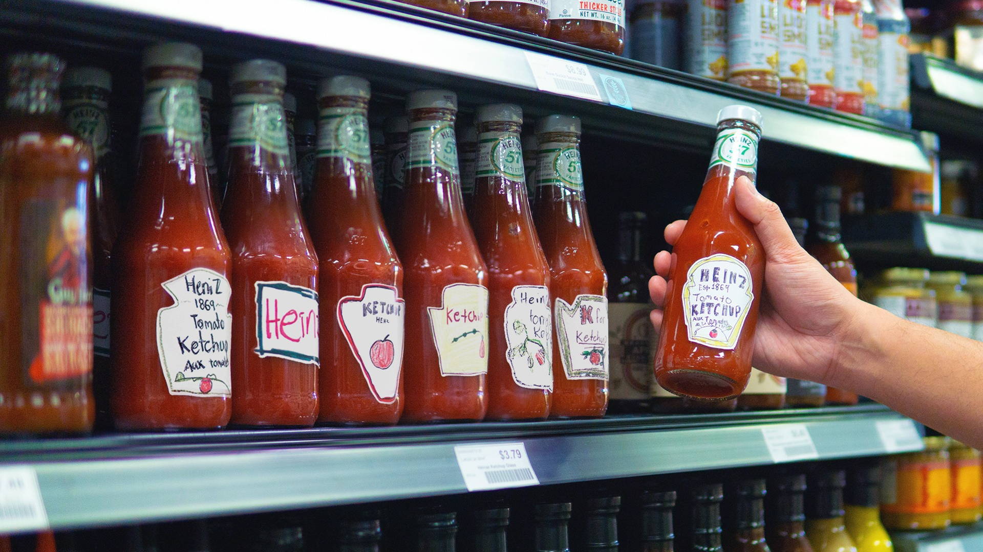 Featured image for Heinz Had Folks 'Draw Ketchup' And They Put Their Artwork On Custom Bottles