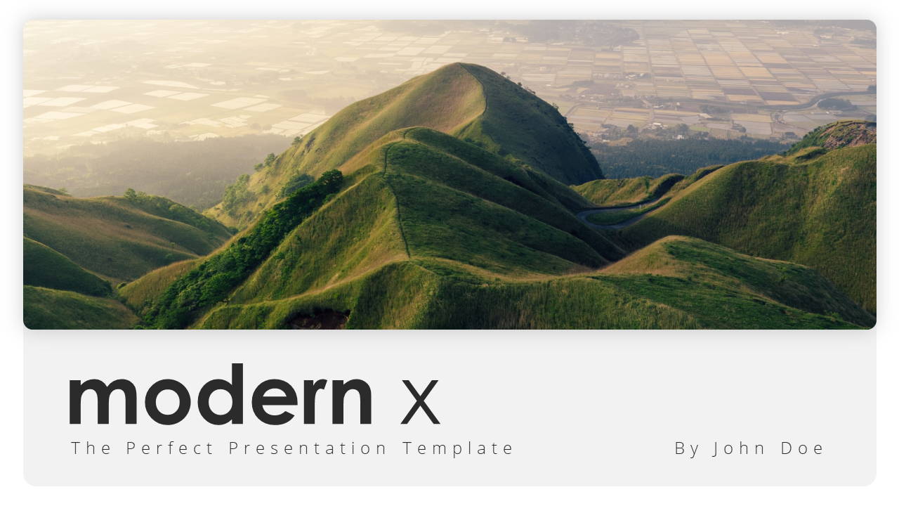 Modern X Consulting Firm Proposal Presentation Template Title Page