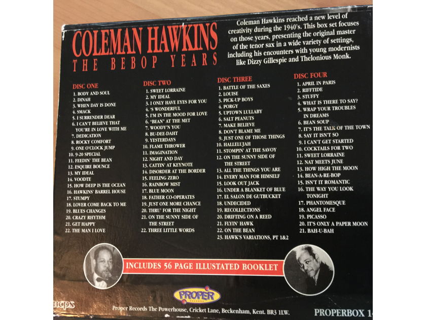 Coleman Hawkins - Bebop Years Box Set - Import