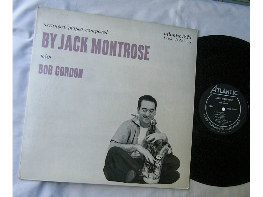 JACK MONTROSE with BOB GORDON - LP~Rare orig 1955 jazz album on Atlantic Records 1223