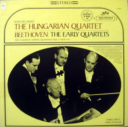 EMI Angel Seraphim / HUNGARIAN QT, - Beethoven The Earl...