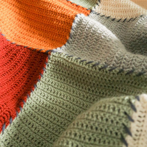 Crochet Beginner Block Blanket
