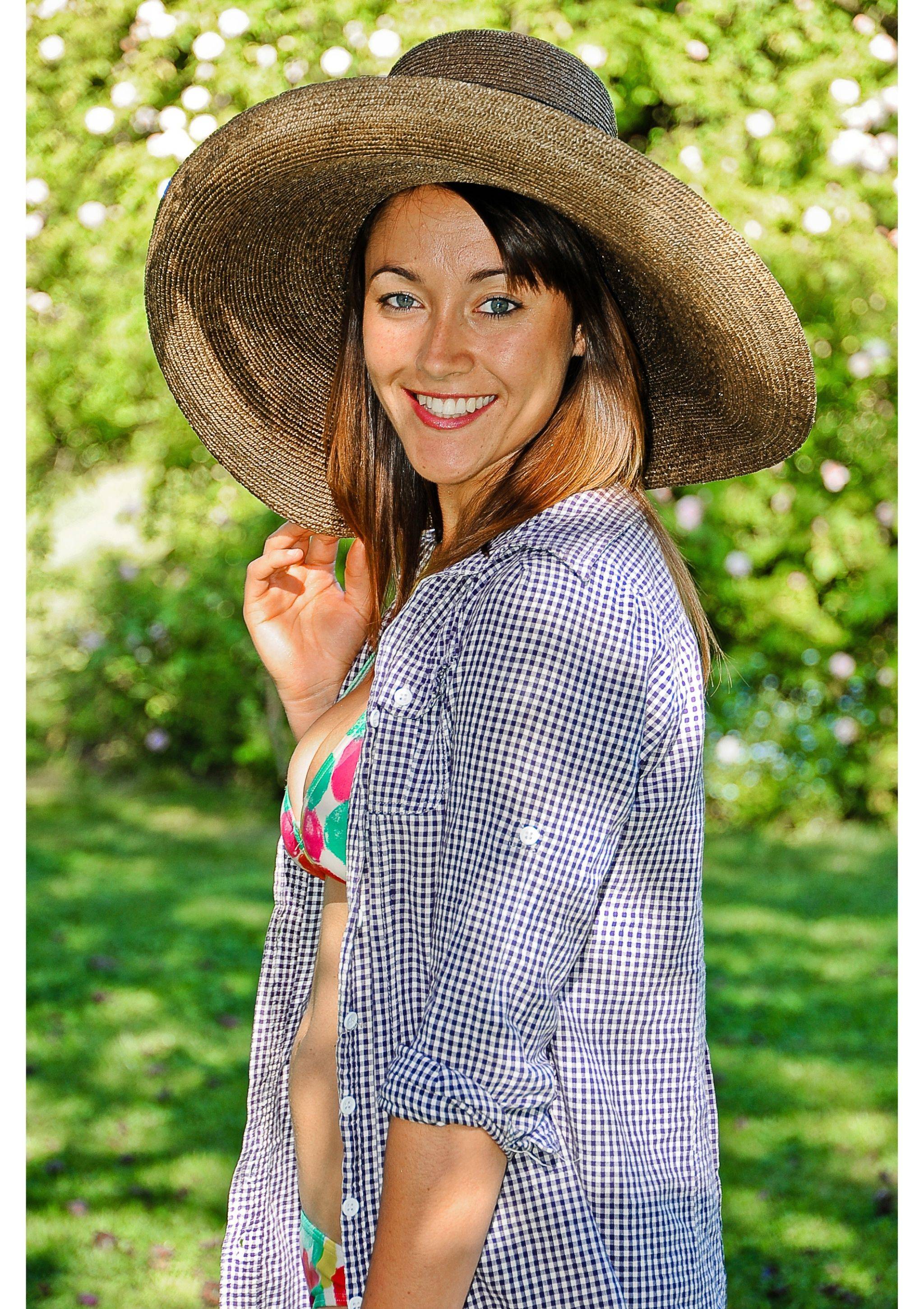 Jacqueline outside in the garden