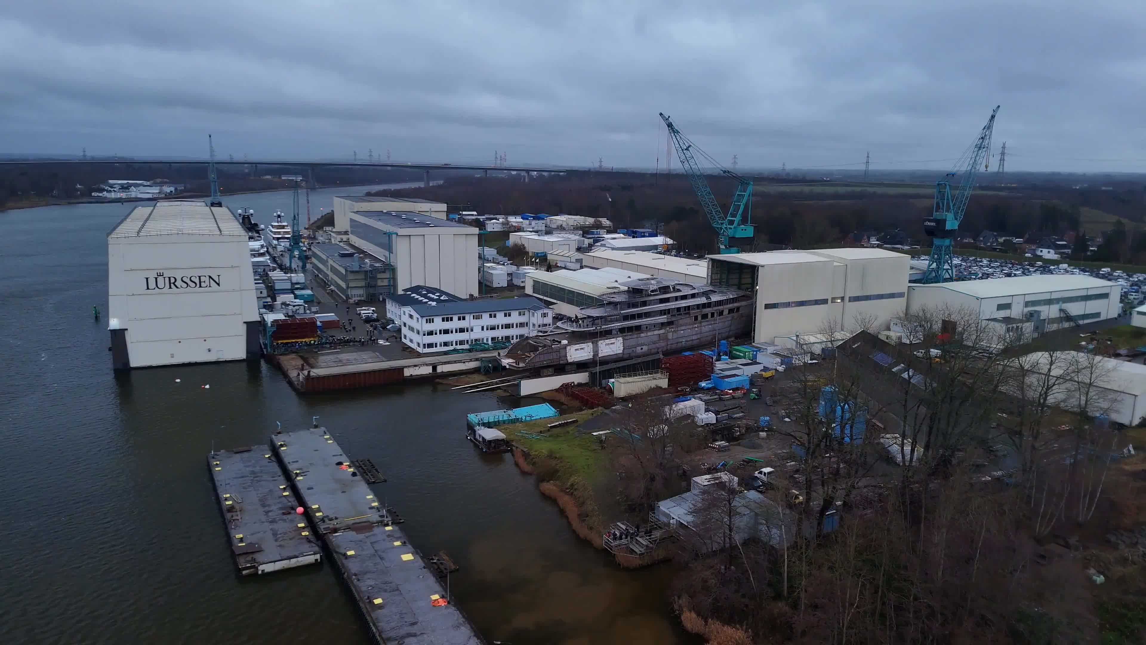 yacht under construction