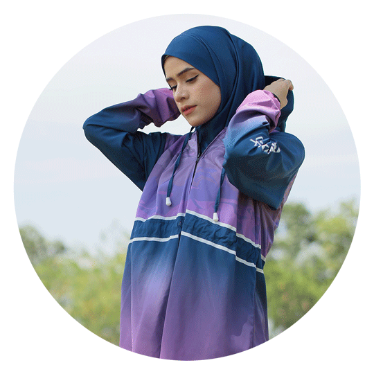 wind breaker for muslimah