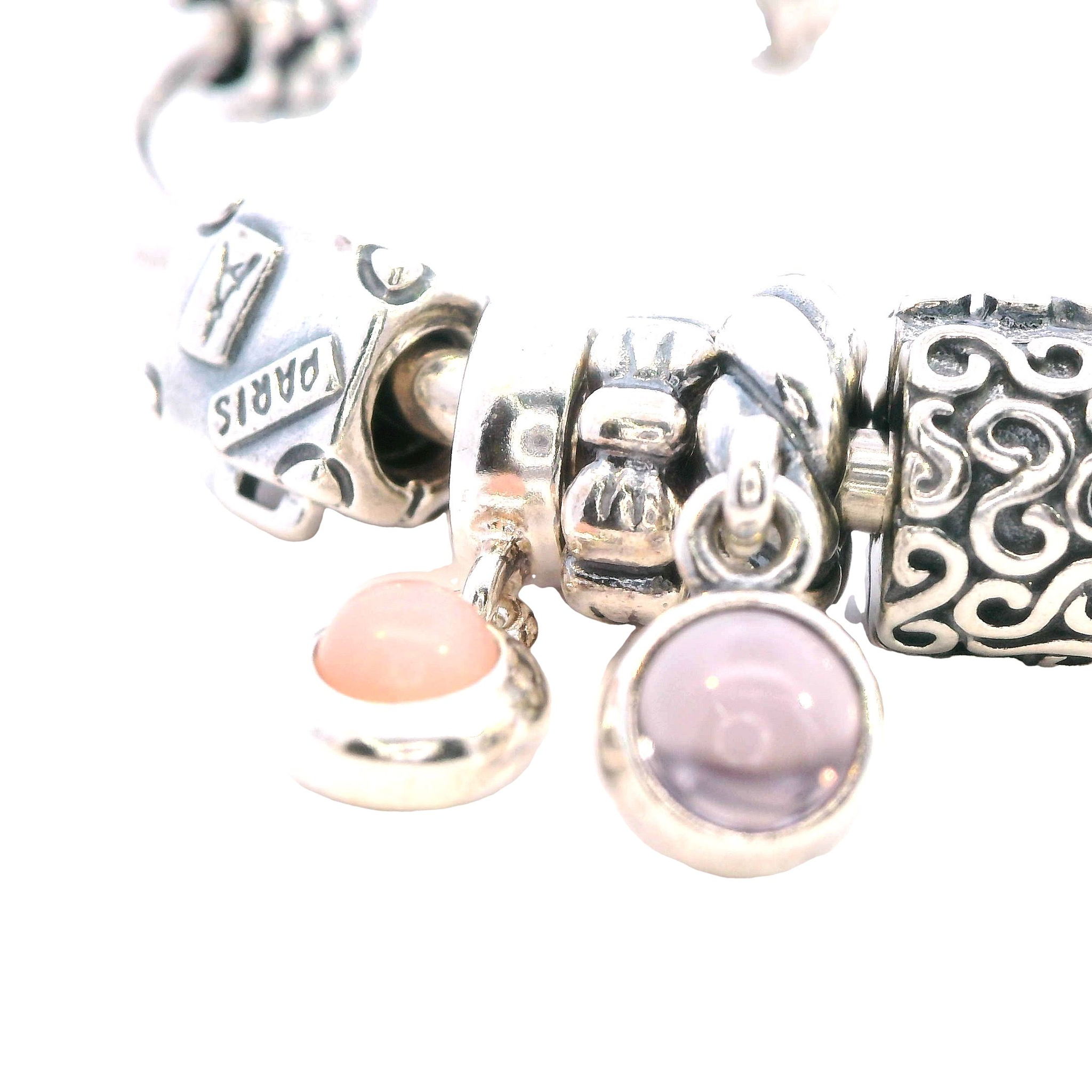 Sterling Silver Pandora Bangle with Charms - Image 4