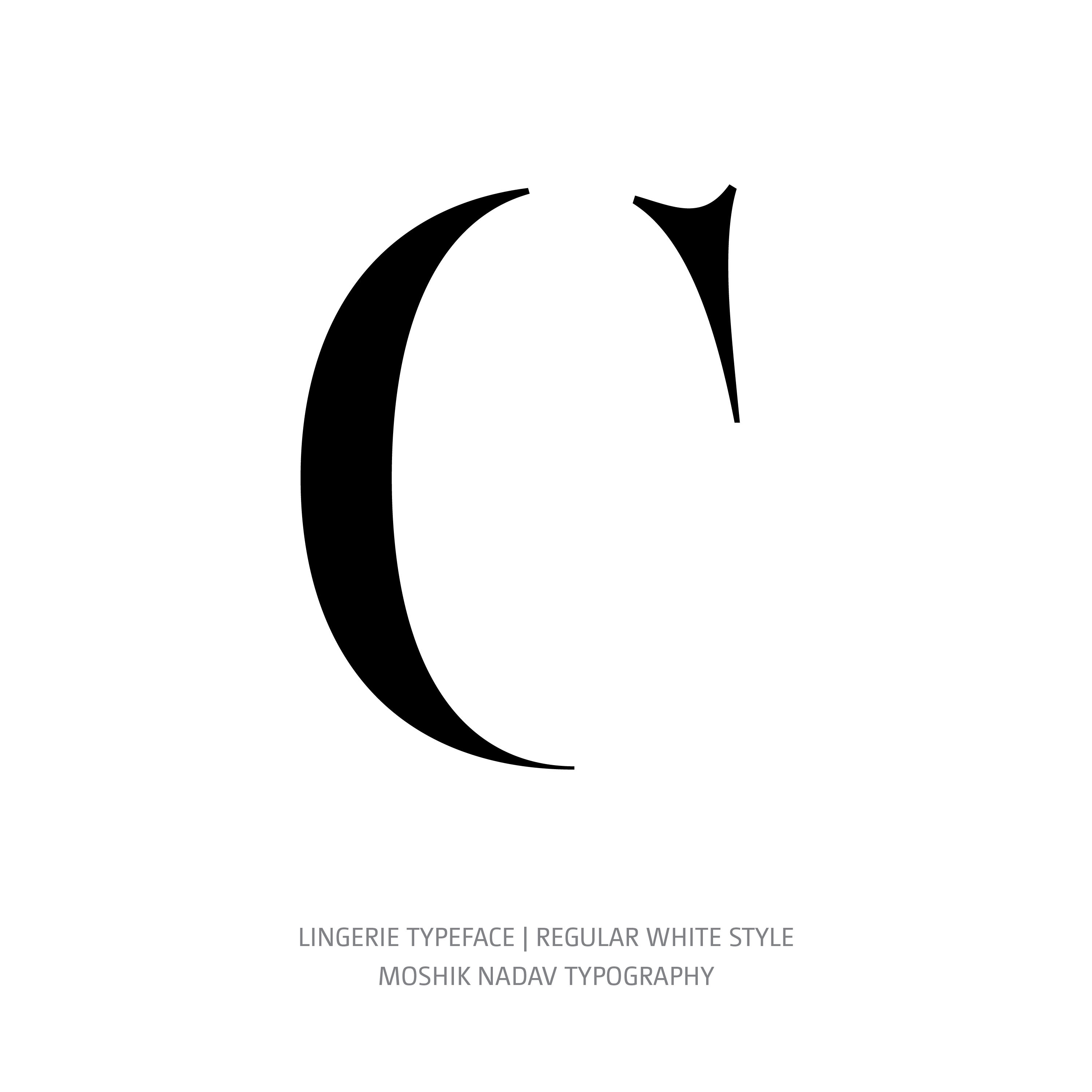 Lingerie Typeface Regular White C