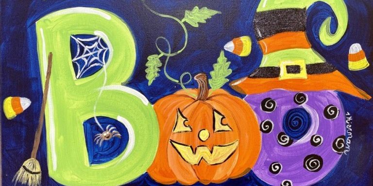 Halloween Parent/Child Paint Event @ Estuary Beans & Barley on Johns Island ($30/adults $25/child(ren) promotional image