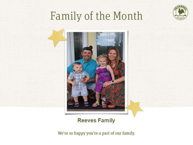 family of the month, family appreciation