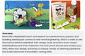 image of stem project lesson and sample student project with a cardboard lever