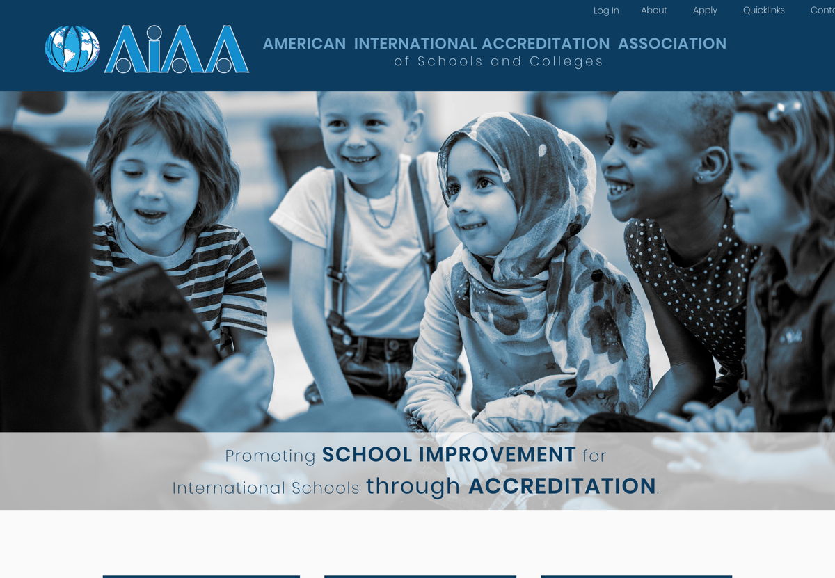 Screenshot of AIAA, from the nonprofit & charity websites collection.
