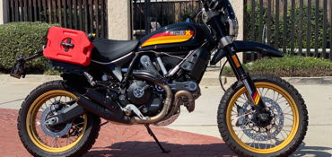 2018 DUCATI SCRAMBLER DESERT SLED motorcycle for rent near Costa Mesac, CA