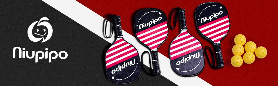 Perfect Niupipo Pickleball Paddles Set for Intermediate Players, suitable for family