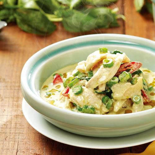 綠咖哩椰汁雞 Green curry chicken