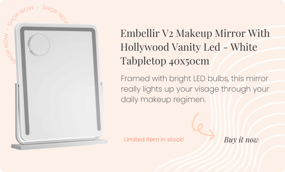 Embellir v2 Makeup Mirror with Hollywood Vanity Led