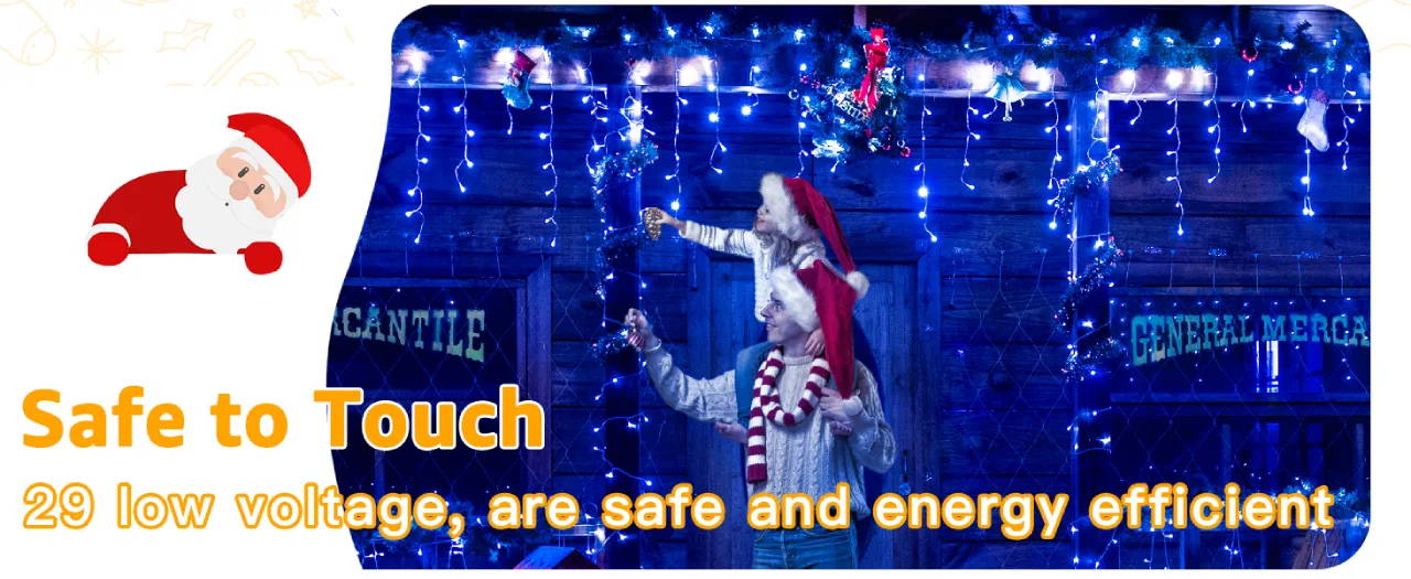 Features of Ollny's 720 leds multicolor icicle lights