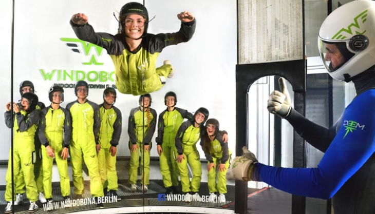 windobona berlin windkanal fliegen