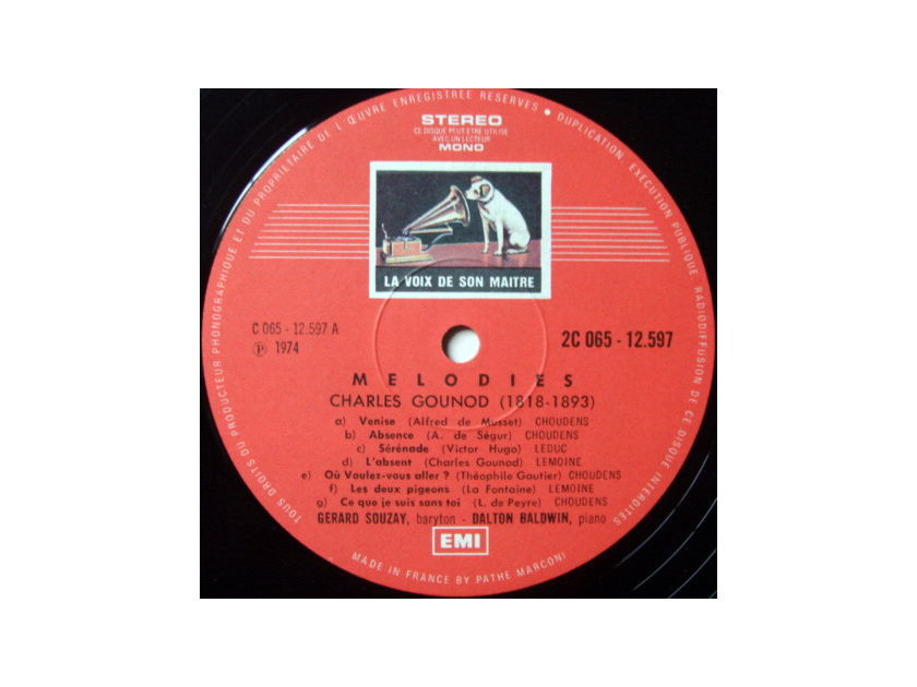 EMI HMV STAMP-DOG/ GERARD SOUZAY-BALDWIN, - Gounod Melodies, MINT!