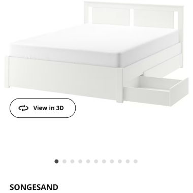 IKEA Bed Songesand - Lit IKEA - Bettrahmen