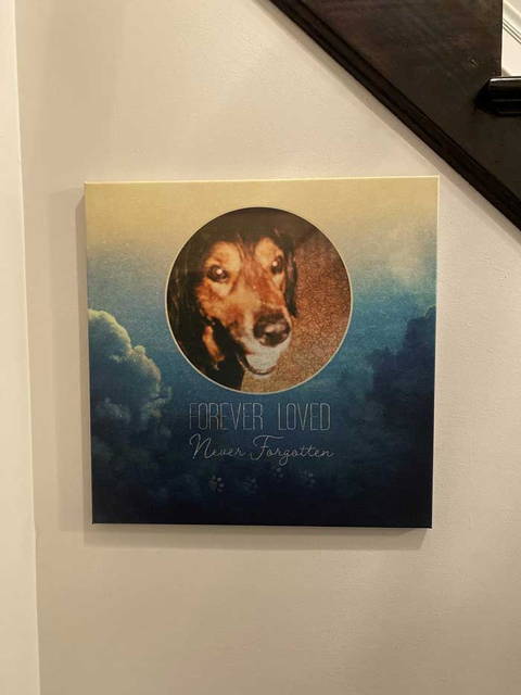 dog memorial customer photo