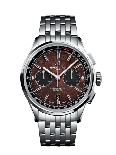 Premier B01 Chronograph 42 Bentley Centenary Stainless Steel / Wood / Calf / Bracelet