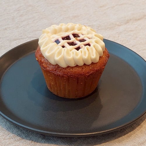 Cherry Cheese Pie Cupcake (Keto | Sugar Free) - 1 Piece