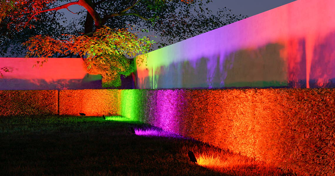 Bluetooth Color Changing Flood Lights for Yard