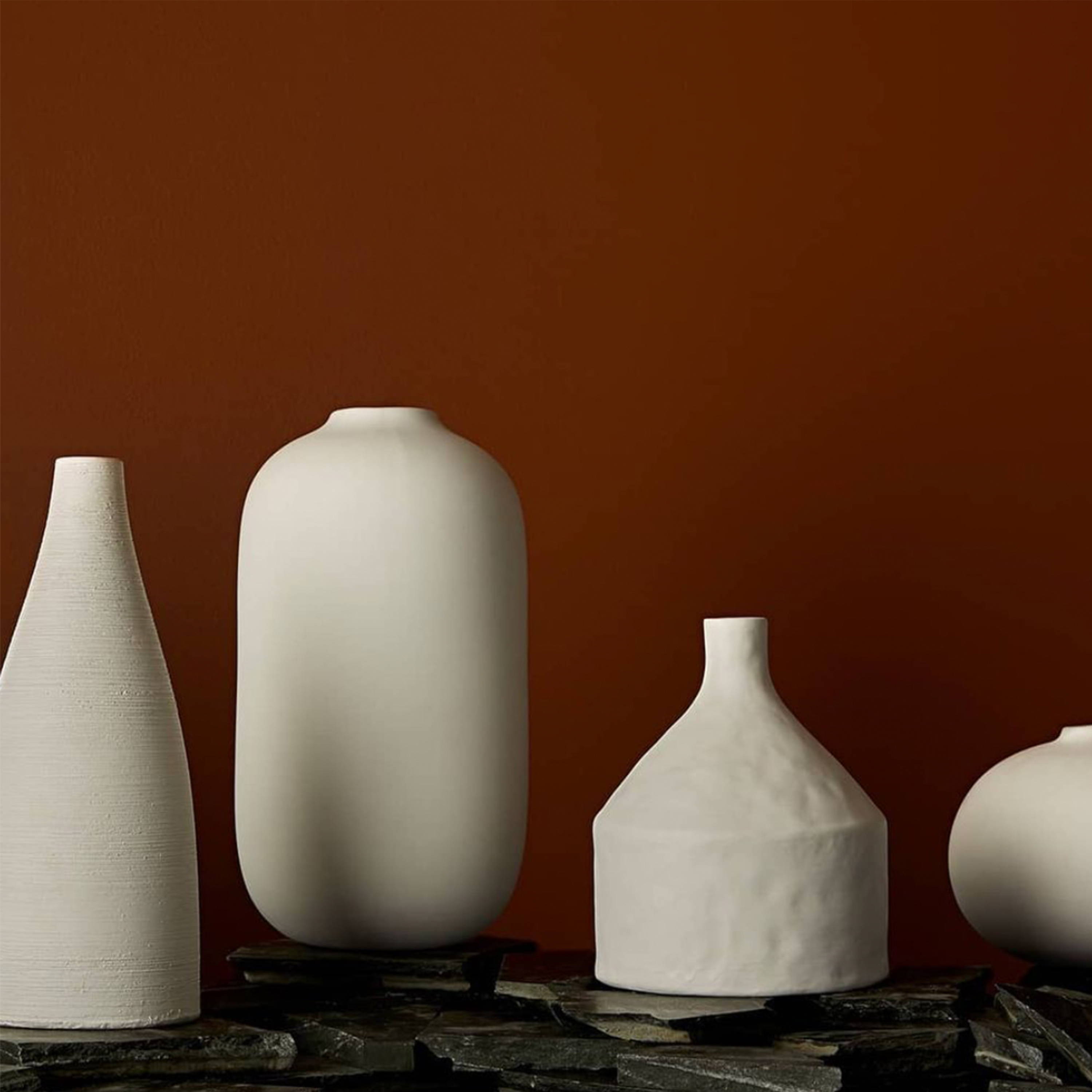 Ceramic Vases by Horgans - A selection of white sculptural vases in organic shapes