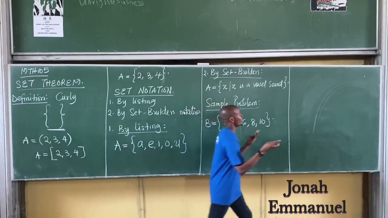 SET THEOREM 1: Definition, Set Notation, Types of Sets, Subset, Superset, Power Set, Cardinality. 