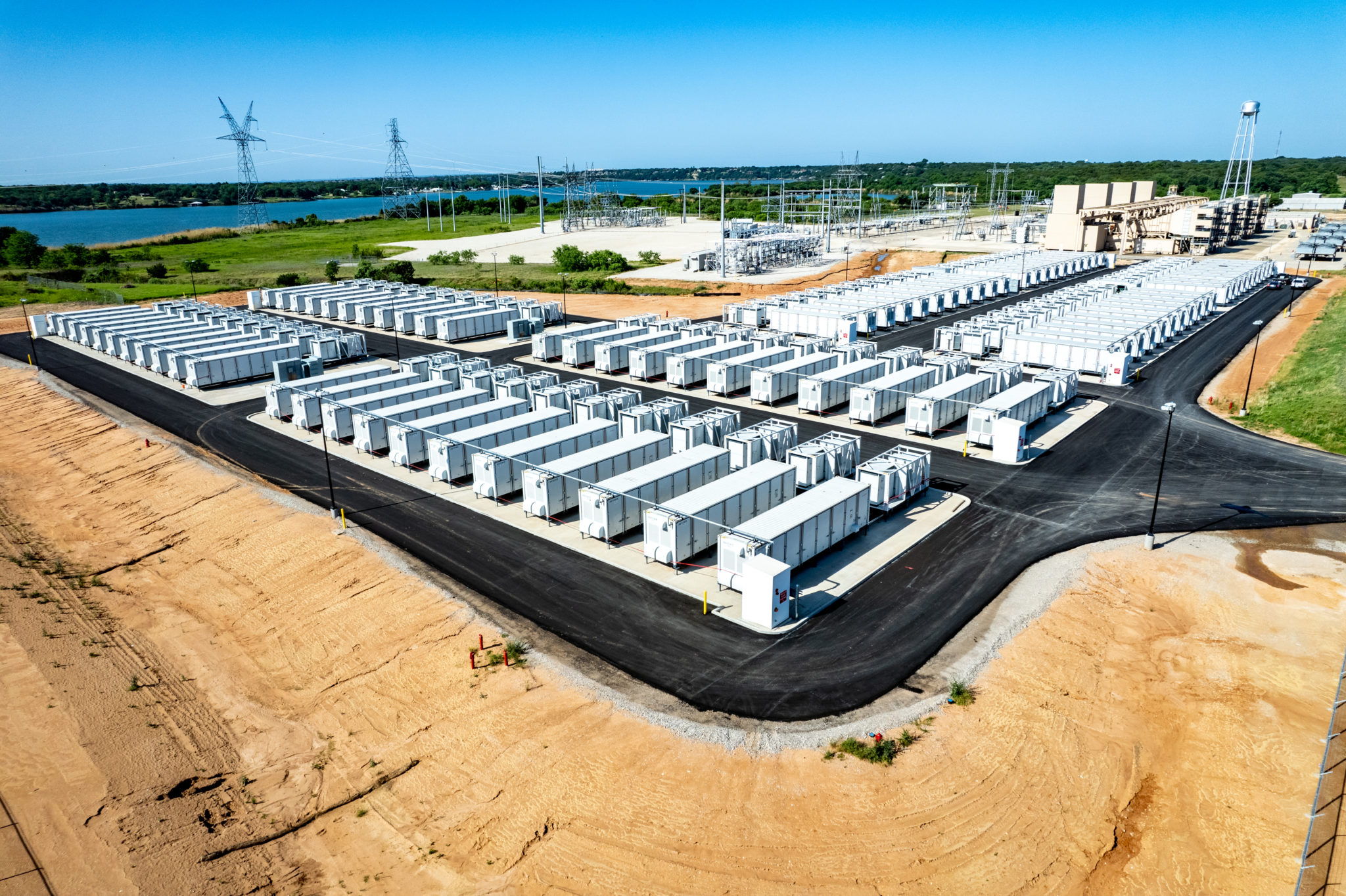 Battery power station in Texas
