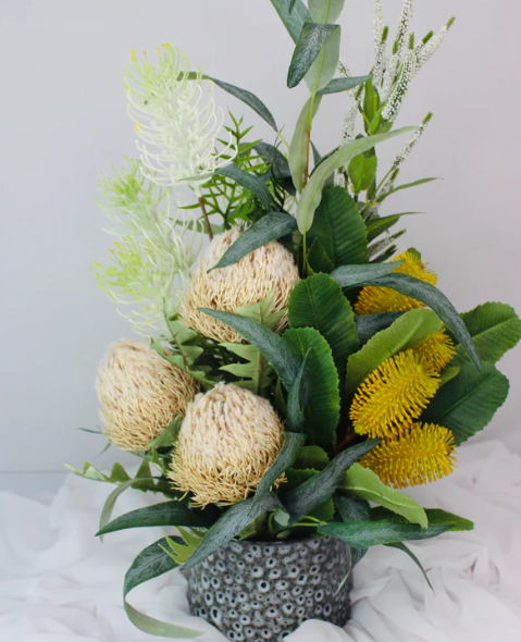 Golden Banksia Dreamscape - Realistic Artificial Flowers