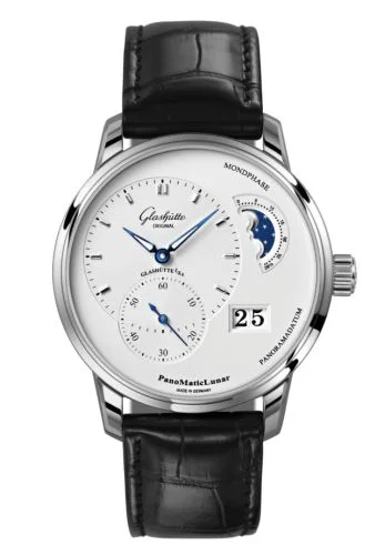 PanoMatic Lunar Stainless Steel / Silver / Alligator / Folding