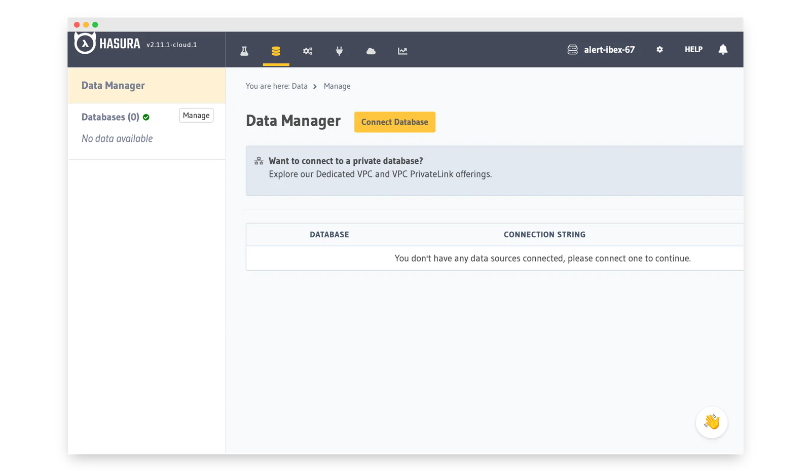 hasura data manager