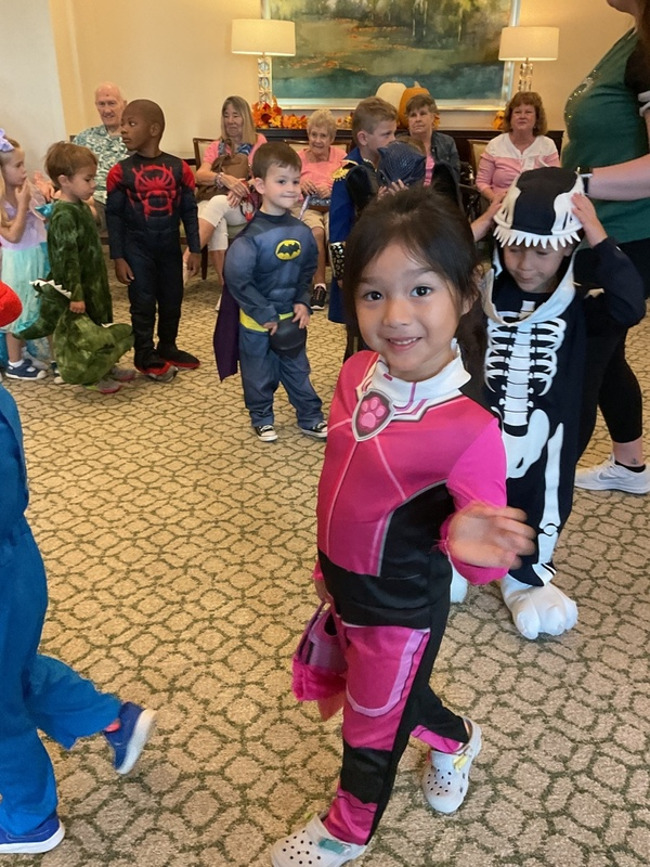 Parade of Costumes with residents at the Sheridan