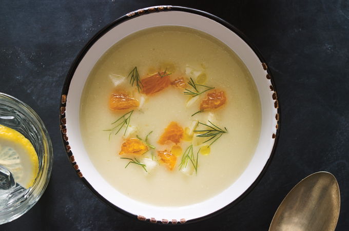 Potage de fenouil aux agrumes