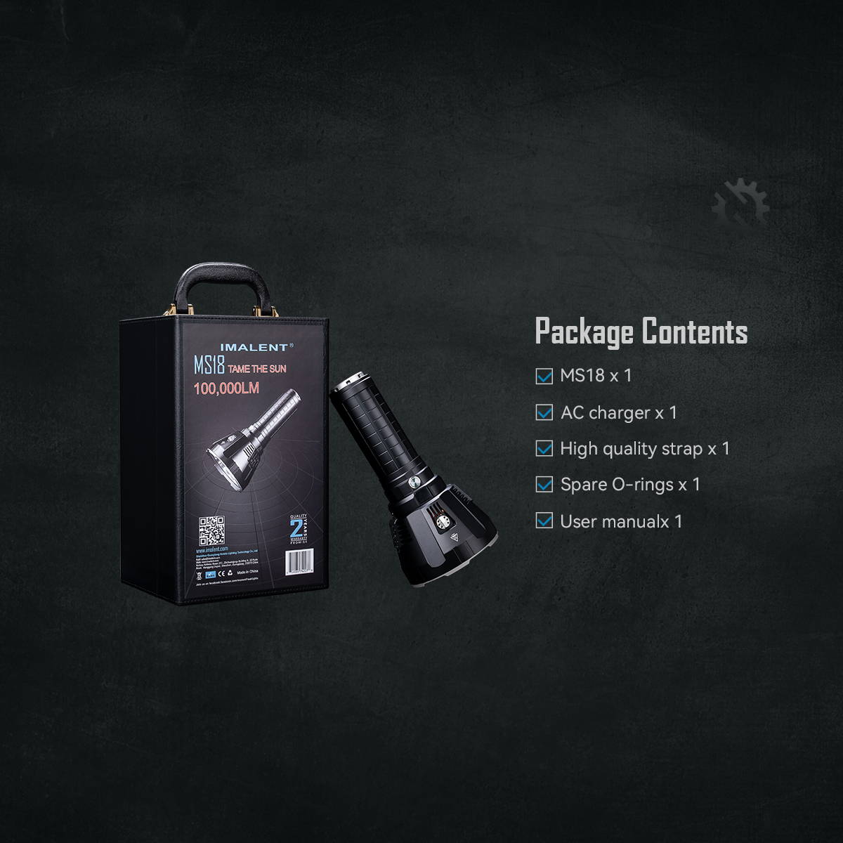IMALENT MS18 Brightest Flashlight