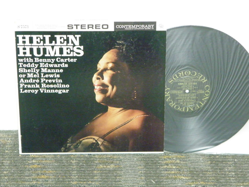 Helen Humes w/Benny Carter - +Teddy Edwards+Shelly Manne+more Contemporary Stereo S7571 Black/Gold Orig pressing