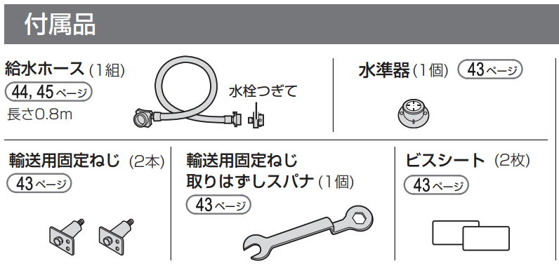 付属品イラスト