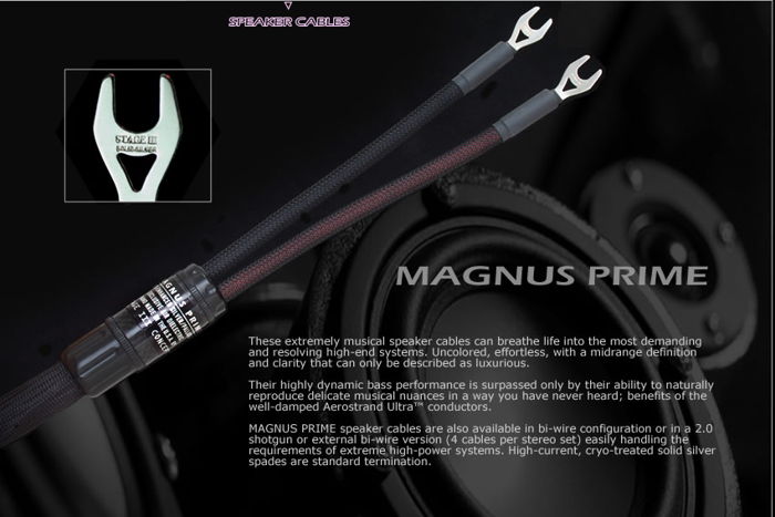 Stage III Concepts Magnus Prime 2M speaker cable