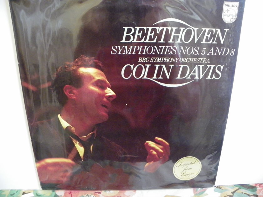 COLIN DAVIS - BEETHOVEN SYMPHONIES NOS. 5 & 8 IMPORTED FROM EUROPE Pressing is NM