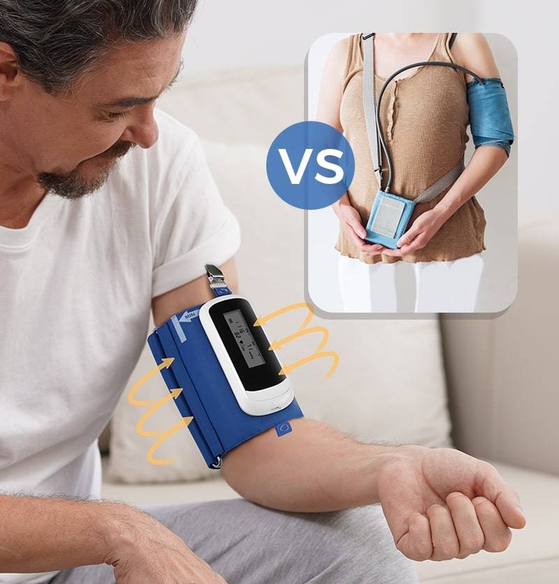 wireless blood pressure monitor without tubes
