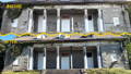 Close up of different types of materials used in creation of los angeles city hall