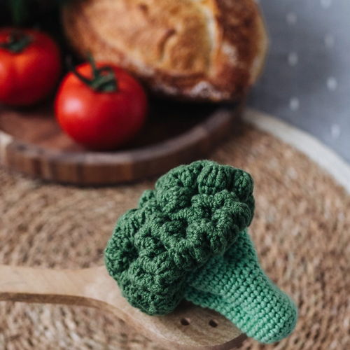 BROCCOLI crochet pattern - Crochet Food Pattern Amigurumi Food Play Kitchen Crochet Vegetables Easy Pattern Tutorial Crochet Toy Pattern